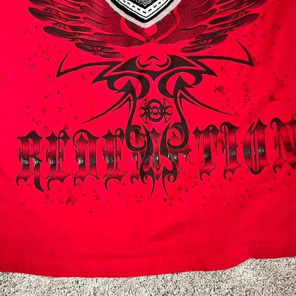 y2k red skater shirt very baggy‼️ - Picture 4 of 5